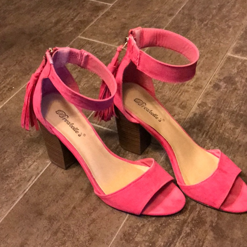 Hot pink sandals